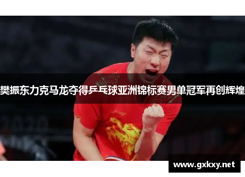 樊振东力克马龙夺得乒乓球亚洲锦标赛男单冠军再创辉煌