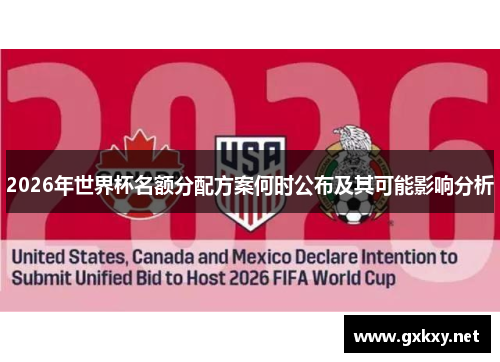 2026年世界杯名额分配方案何时公布及其可能影响分析