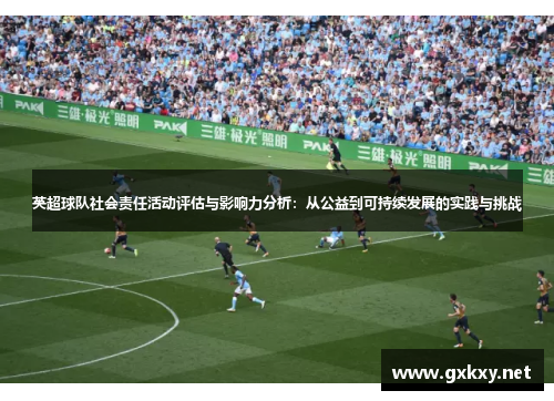 英超球队社会责任活动评估与影响力分析：从公益到可持续发展的实践与挑战